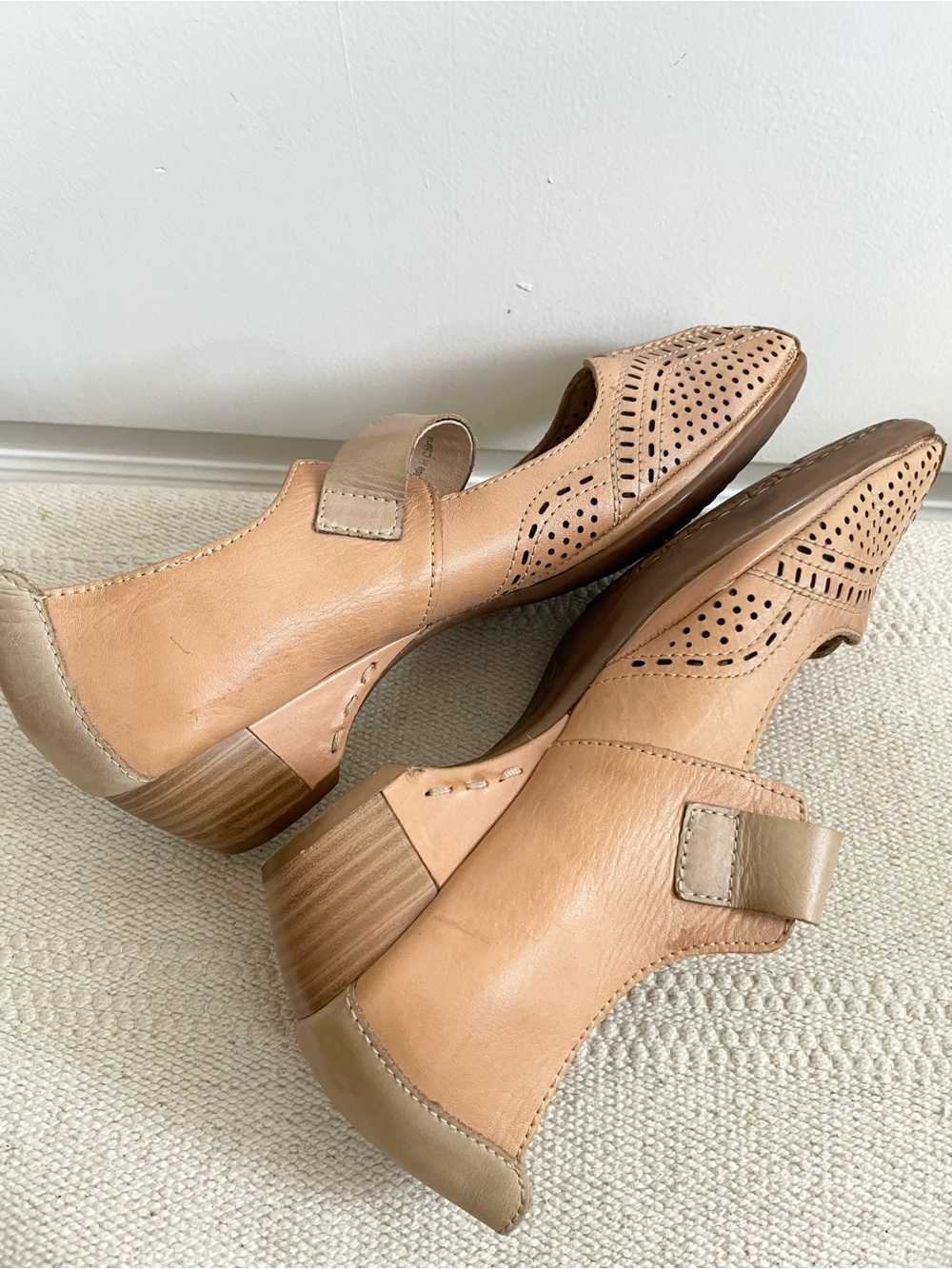 Pikolinos Leather Mary Jane Shoes Women Size 10 Made Spain - Picture 4 of 8